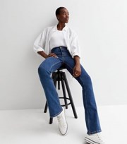 New Look Tall Blue Waist Enhance Quinn Bootcut Jeans